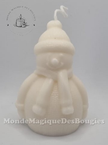 Bougies bonhomme neige