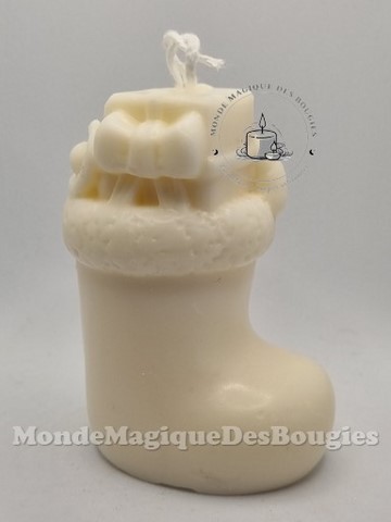 Bougie botte noel