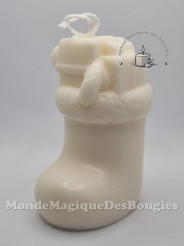 Bougie botte noel