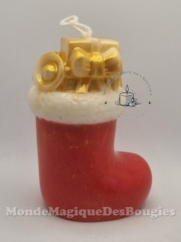 Bougie botte noel
