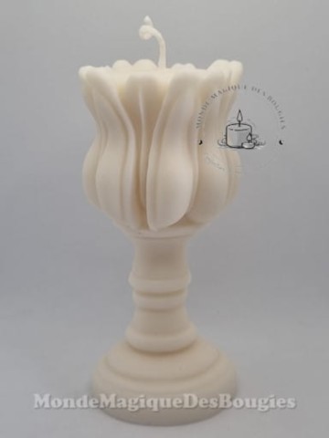 Bougies bougeoir tulipe