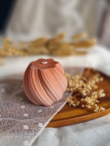 Bougie Boule Géométrique Ondulée