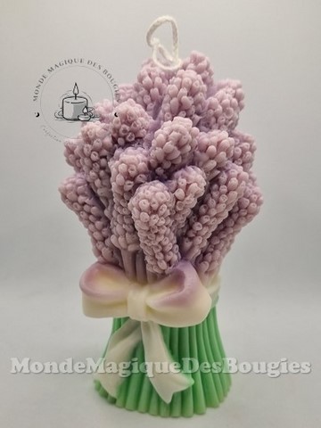 Bougies bouquet lavande