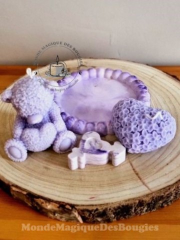 bougies nounours coeur
