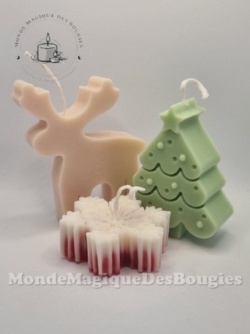 coffret bougies compo noel