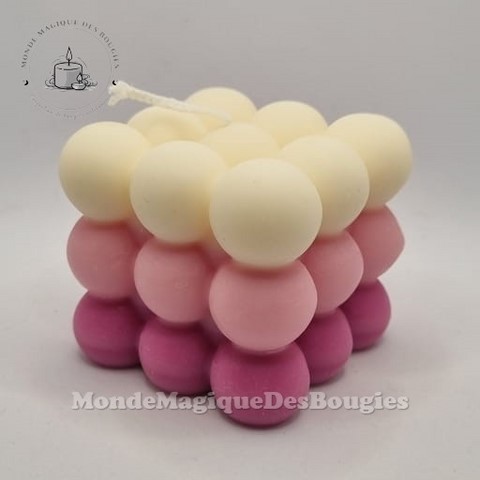 Bougies cube billes
