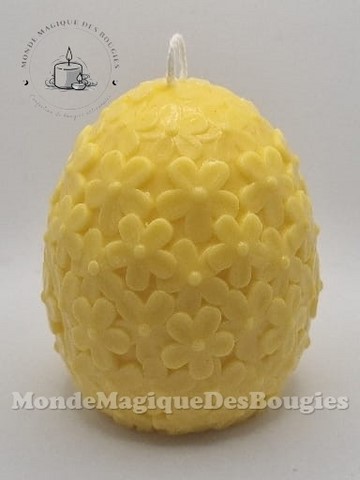 Bougies oeufs fleurs