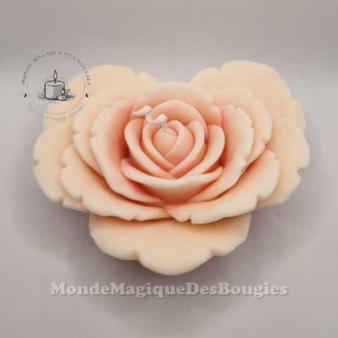 Bougies rose coeur