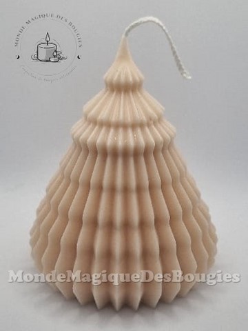 Bougies sapins origami