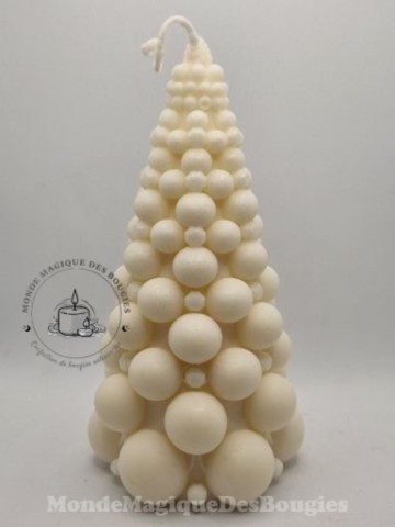 Bougies sapins bulles