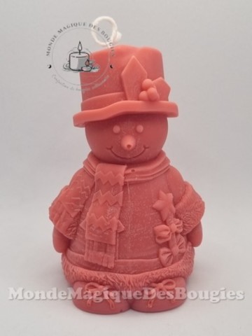 Bougies bonhomme neige