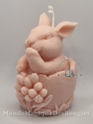 Bougie lapin œuf