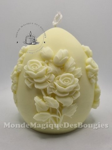 Bougies oeufs fleurs