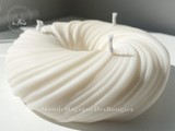 Bougie donut couronne torsade
