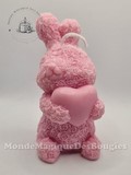 bougie animaux lapin coeur