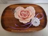 Bougies rose coeur