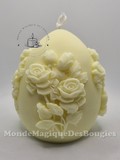 Bougies oeufs fleurs